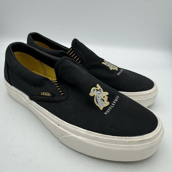 Vans x Harry Potter Classic Slip On Hufflepuff Skate Shoes Men's 6.5 Women’s 8 - Picture 1 of 9